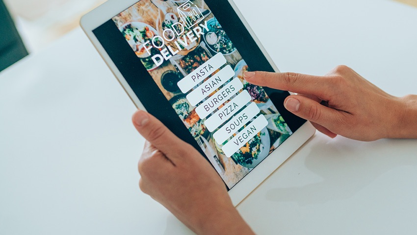 Person using tablet