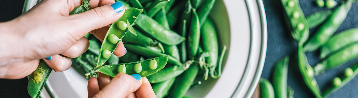 Zoom sur un bol de légumes