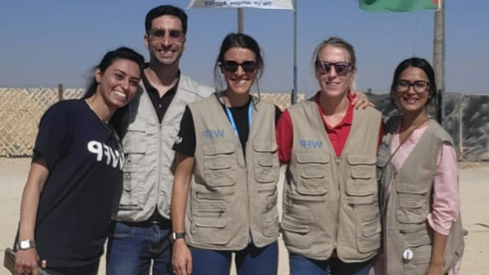 Julie Wagner and team in Jordan