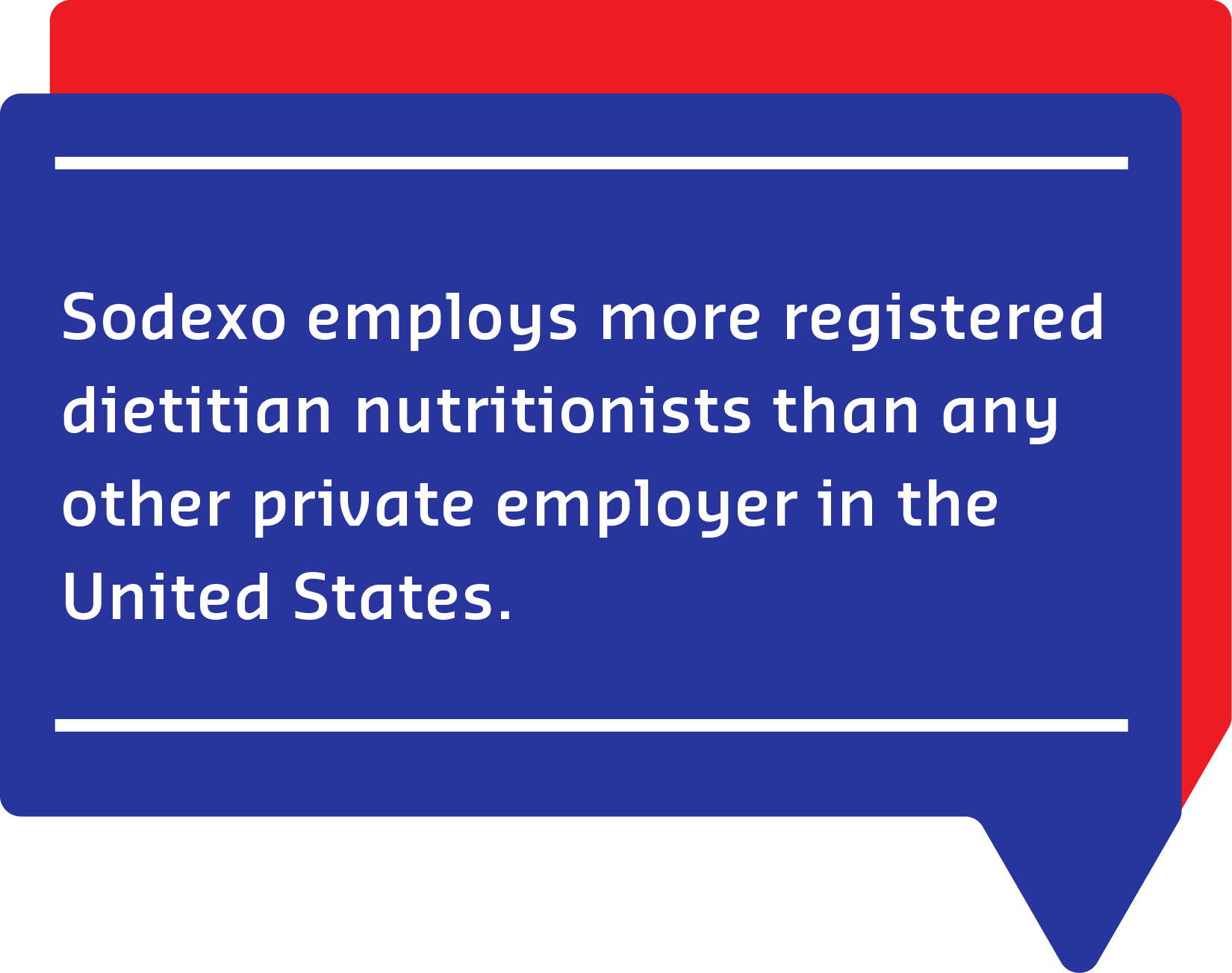 Sodexo employs more registered dietitian nutritionists than any other private employer in the United States.