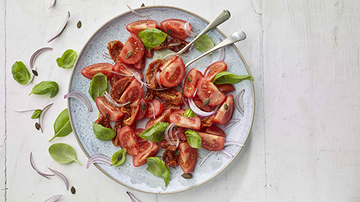 Assiette de salade de tomates