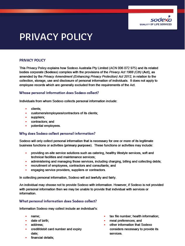 Privacy Policy