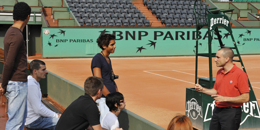 Guided tour of the Center Court