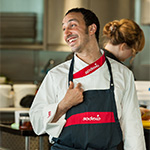 cook in kitchen