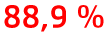 88,9 %