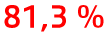 81,3 %