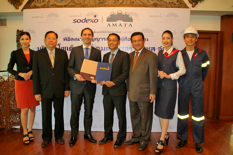 062315 - Sodexo Thailand and Amata Facility Services establish a joint-venture company to provide integrated quality of life services at Amata industrial estates